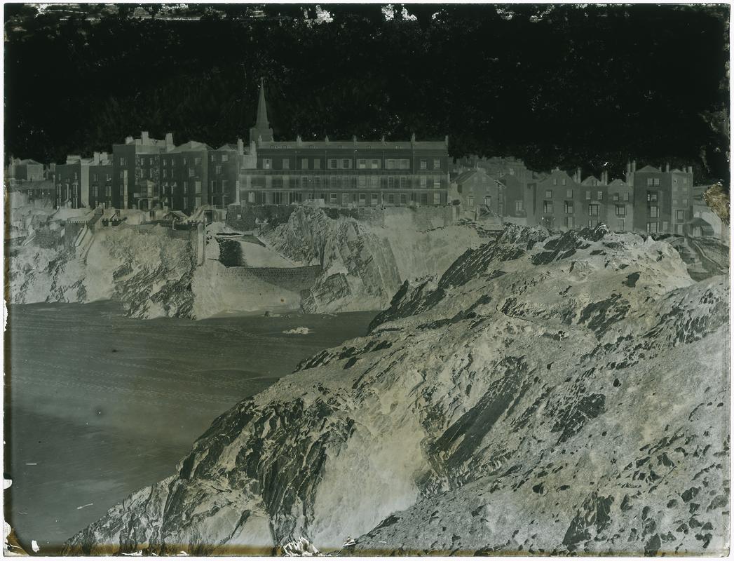 Tenby from St. Catherines (glass neg)