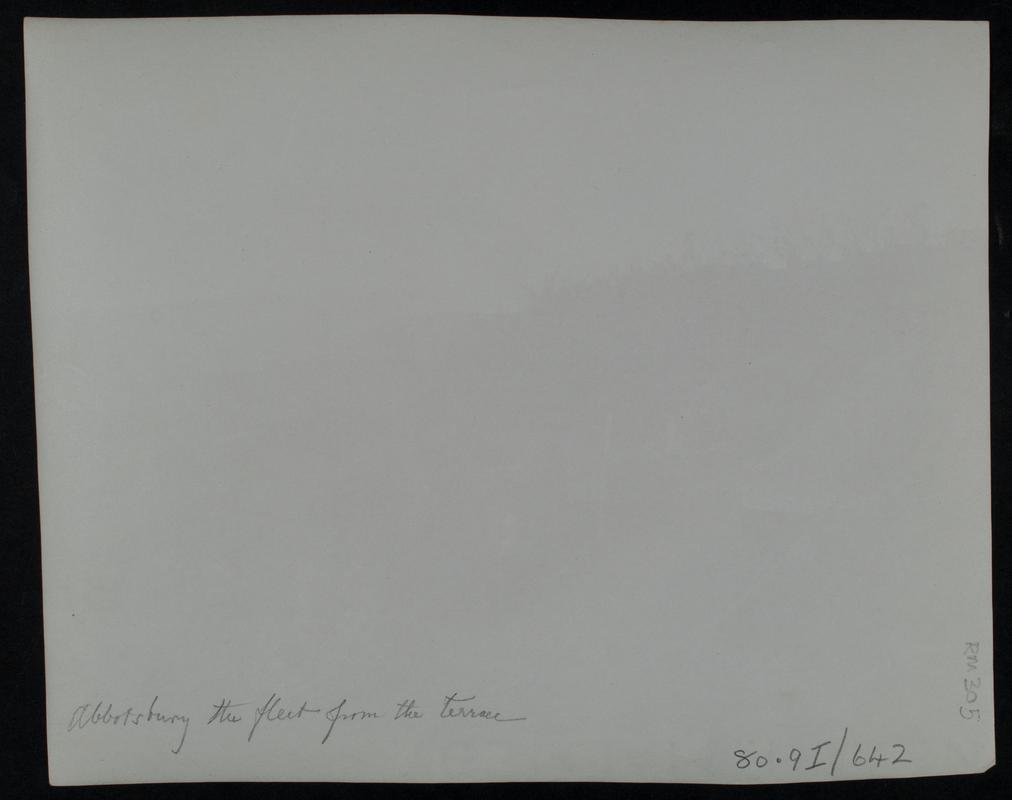 Abbotsbury, the fleet from the terrace, photograph