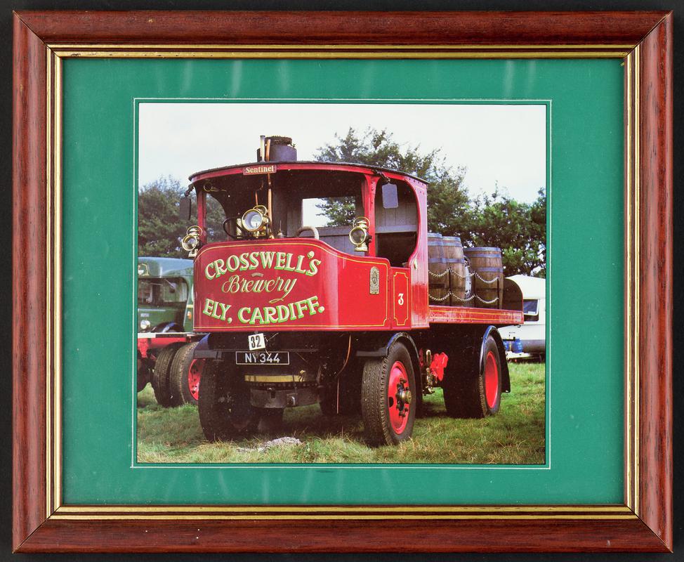 Photograph of Sentinel 5 ton steam brewery lorry as used by Crosswell&#039;s, Ely, Cardiff