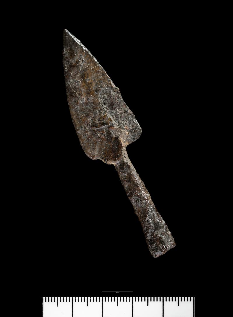 Medieval iron socketed arrowhead