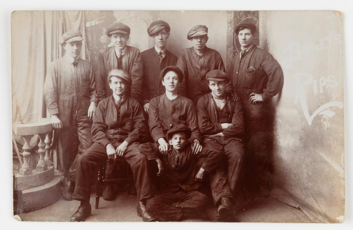 Crew of an unidentified vessel at Barry.