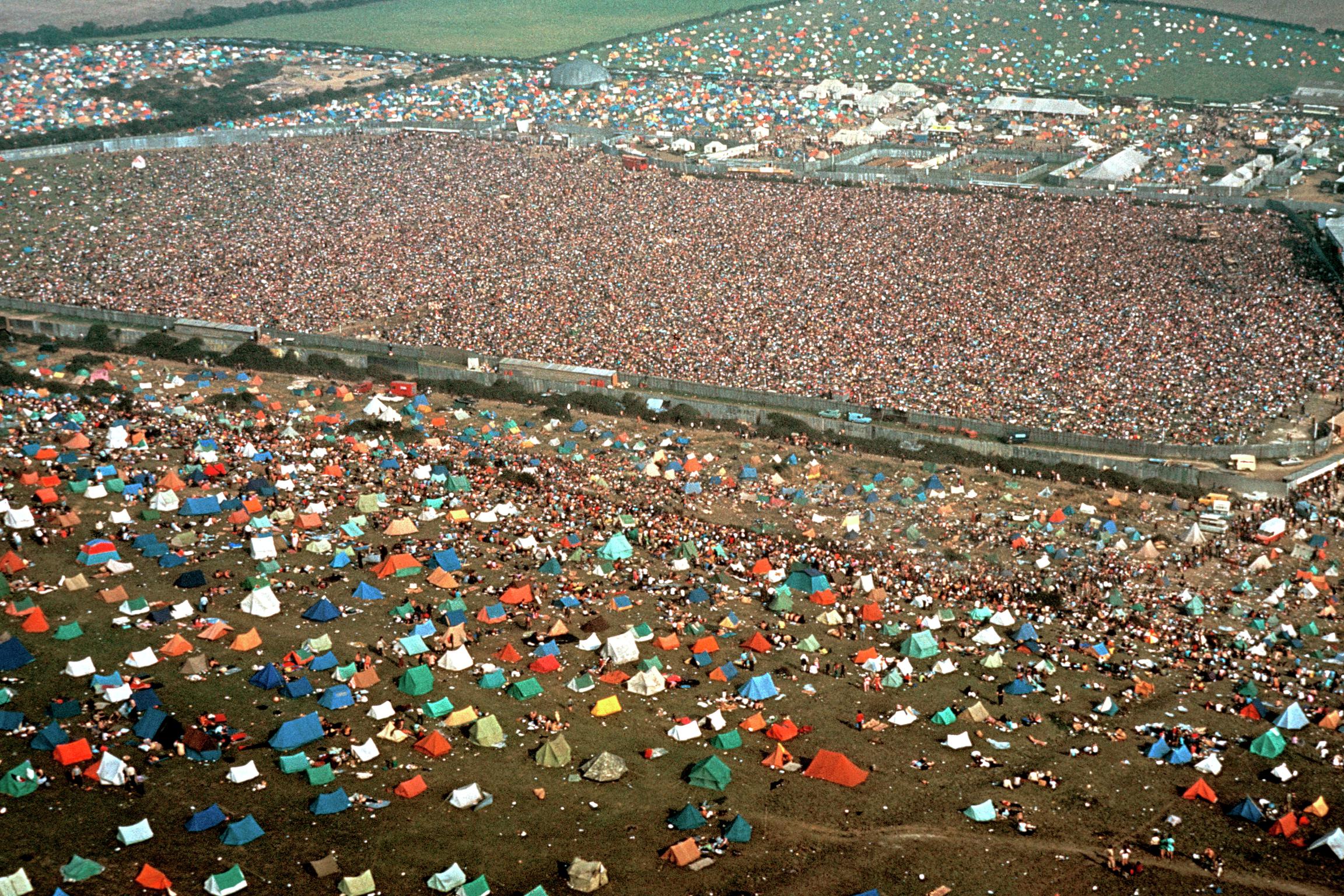 Isle of Wight Festival. Pop concert - known as the Bob Dylan concert