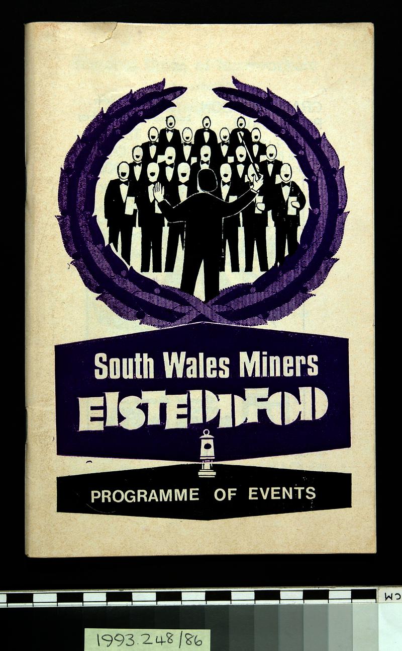 Front cover of South Wales Miners&#039; Eisteddfod programme