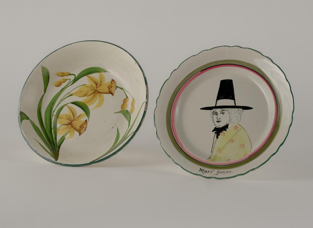 plate &amp; bowl, c1910 &amp; c1912