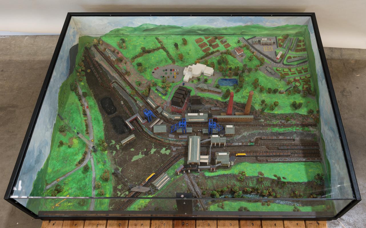 Model of surface arrangements at Oakdale Colliery.