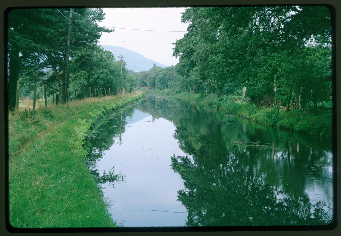 Slide showing the Swansea Canal (probably near Bryn tinplate works)