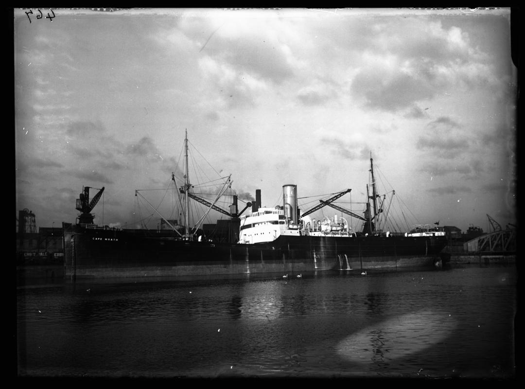 S.S. CAPE WRATH glass negative