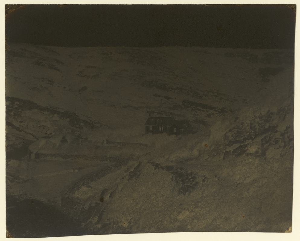 Cottage, Caswell Bay near Swansea, negative