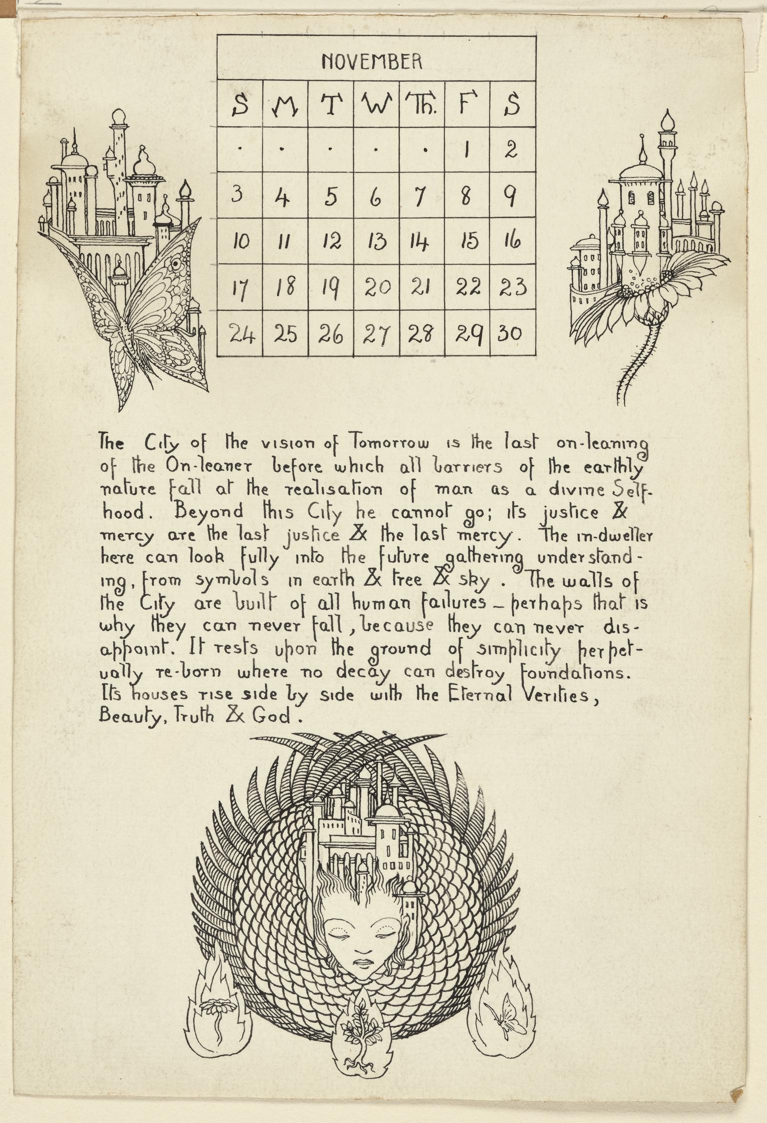 Calendar for November 1918