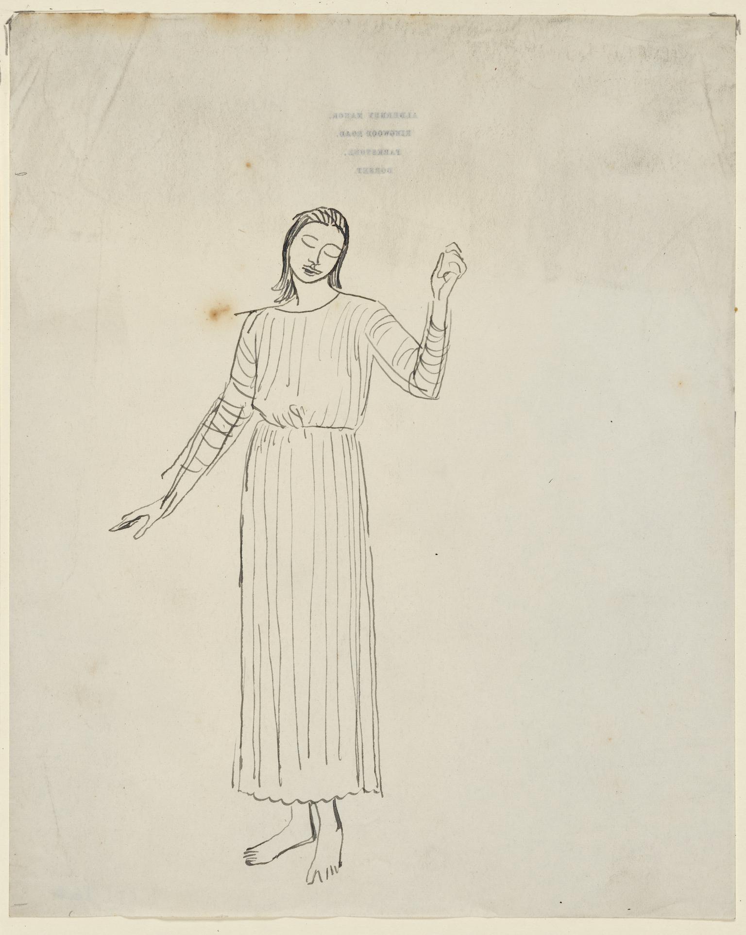 Woman in a long Dress