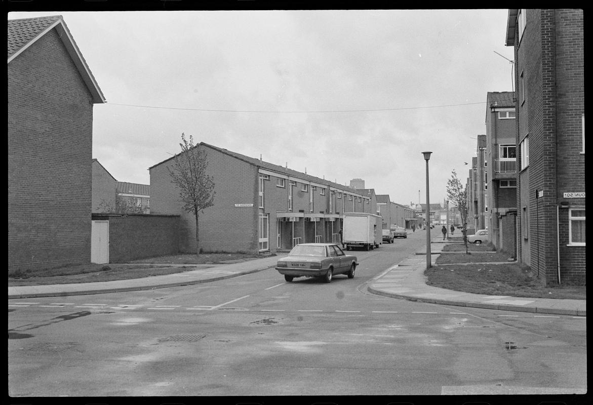 Road leading off Loudoun Square, Butetown.