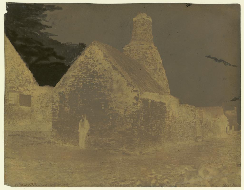 Wax paper calotype negative. Flemish Chimney at St Florence