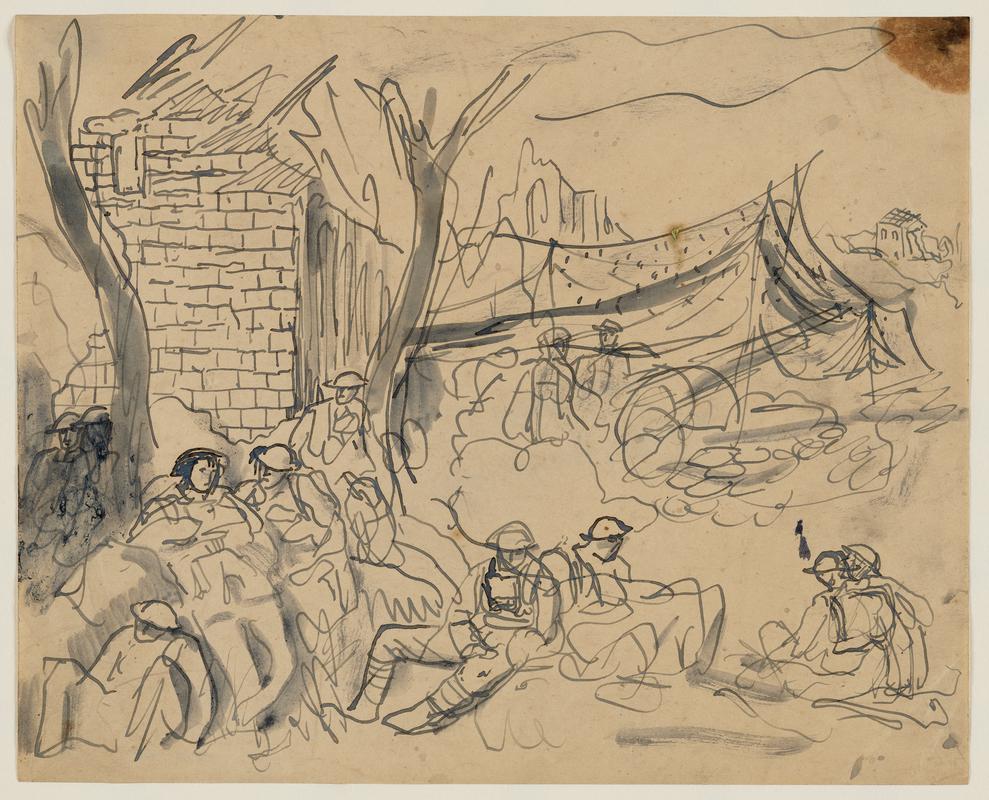 Soldiers amid Ruins