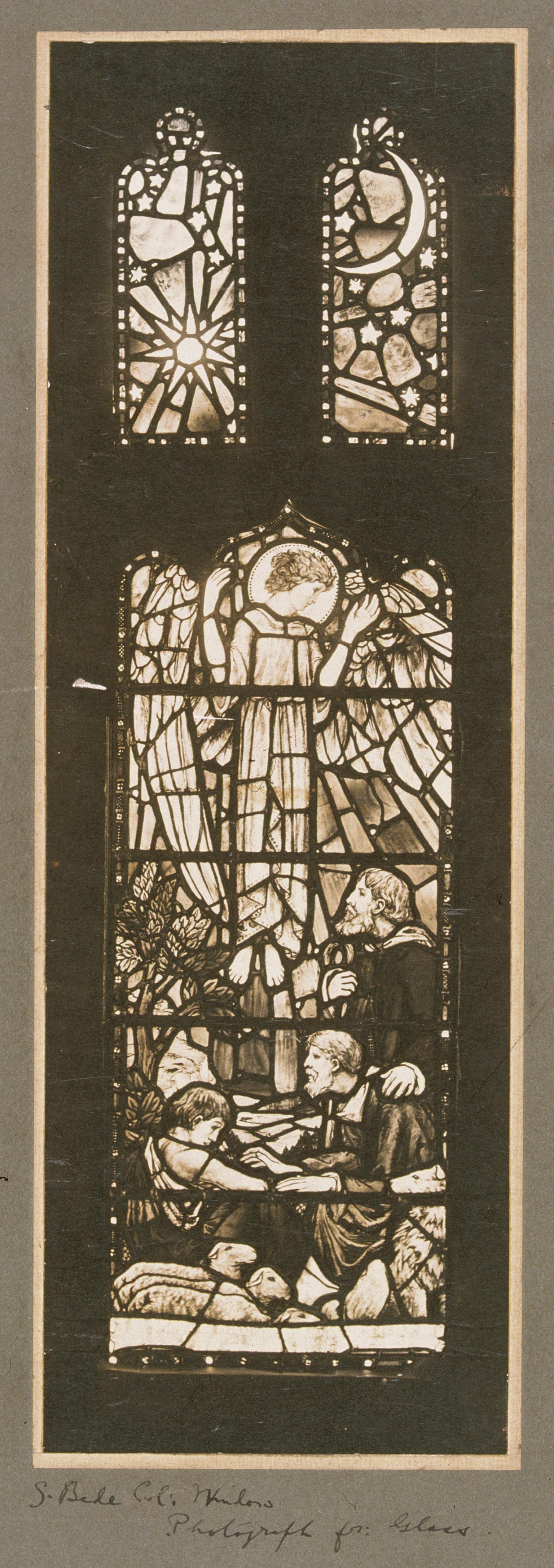Memorial stained glass window in St Bede's College