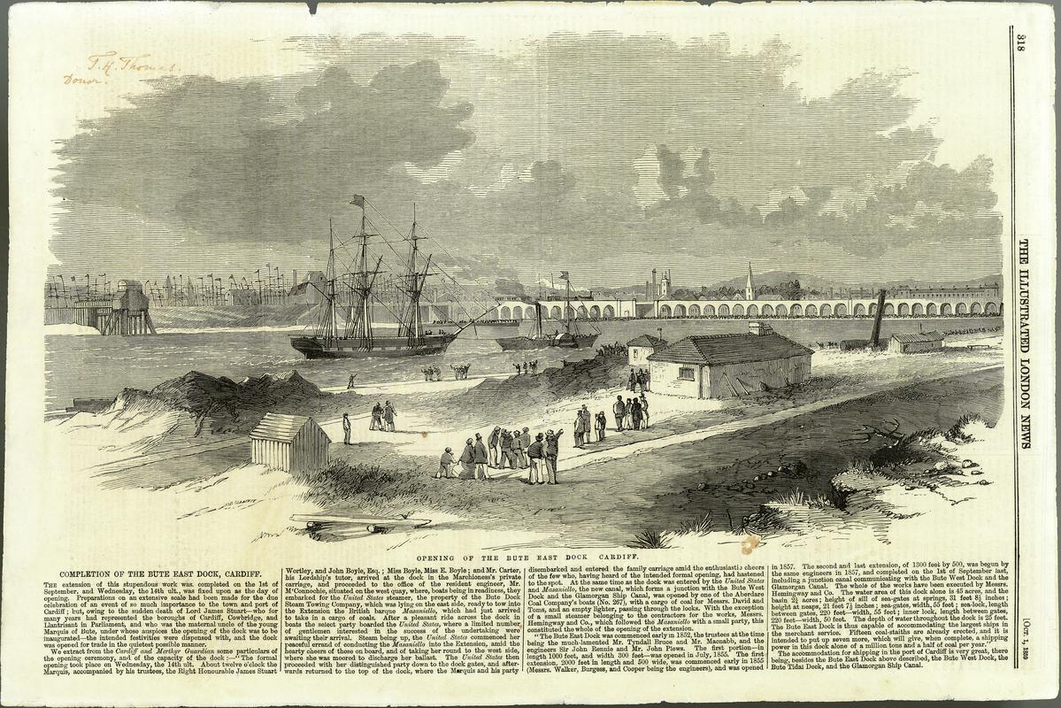 Opening of the Bute East Dock, Cardiff