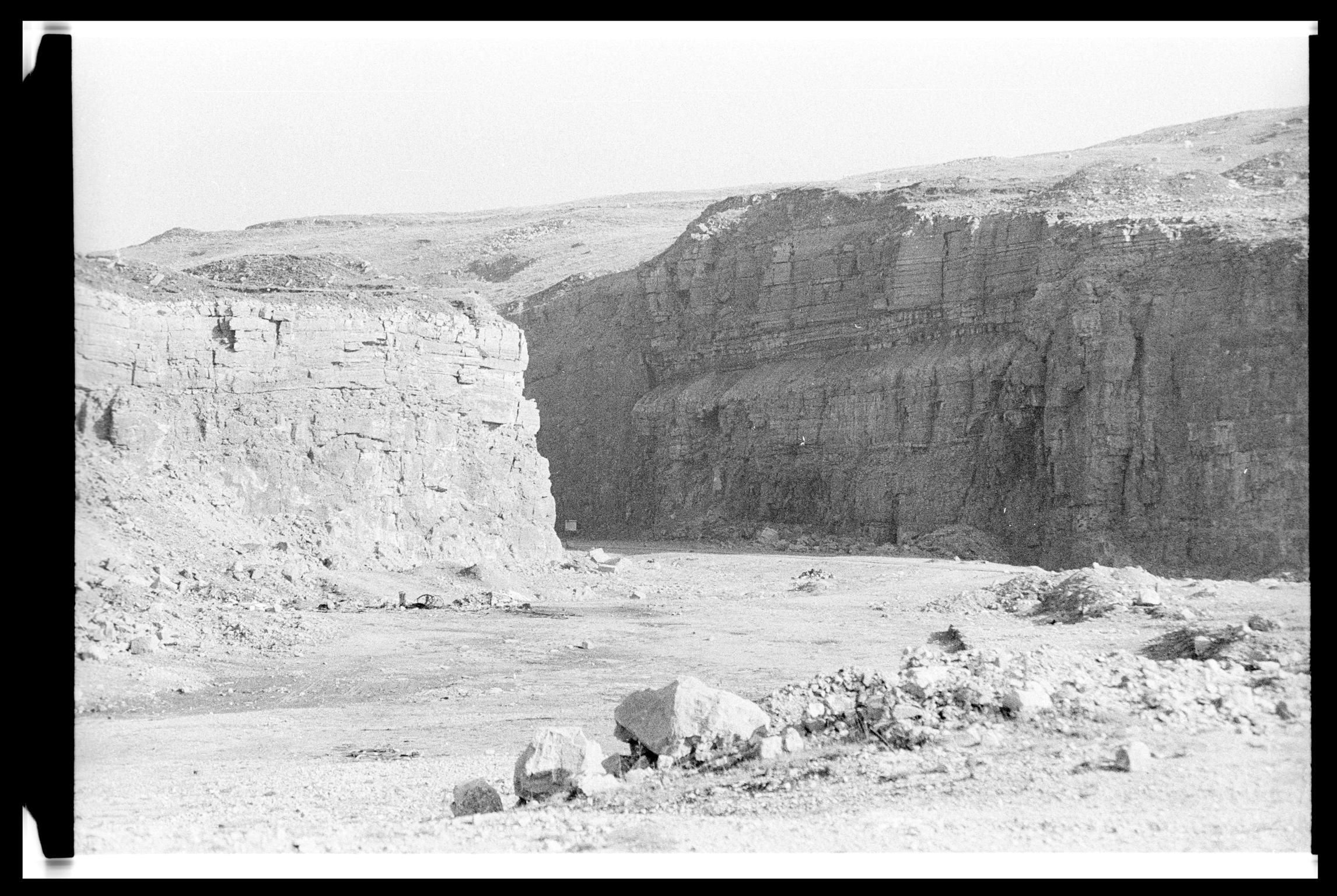 Trefil quarries, film negative
