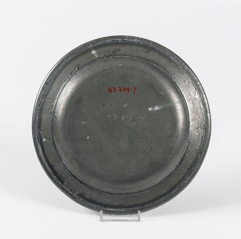 pewter plate