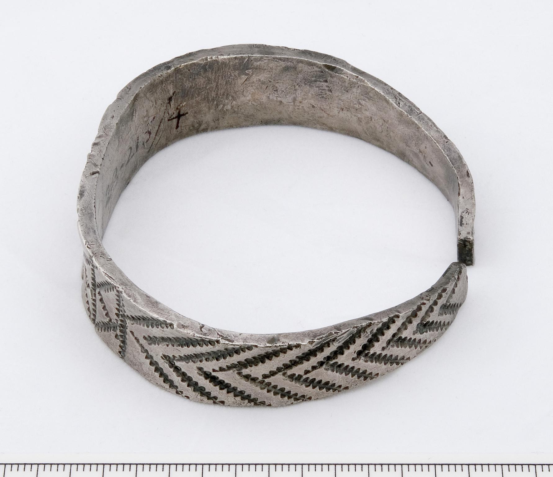Early Medieval silver arm ring