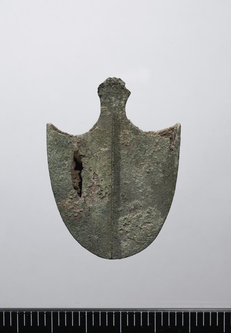 Roman copper alloy scabbard chape