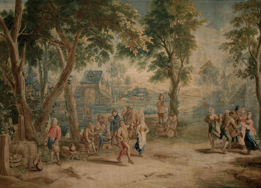 Tapestry from St Fagans Castle, made in Brussels, mid-18th century