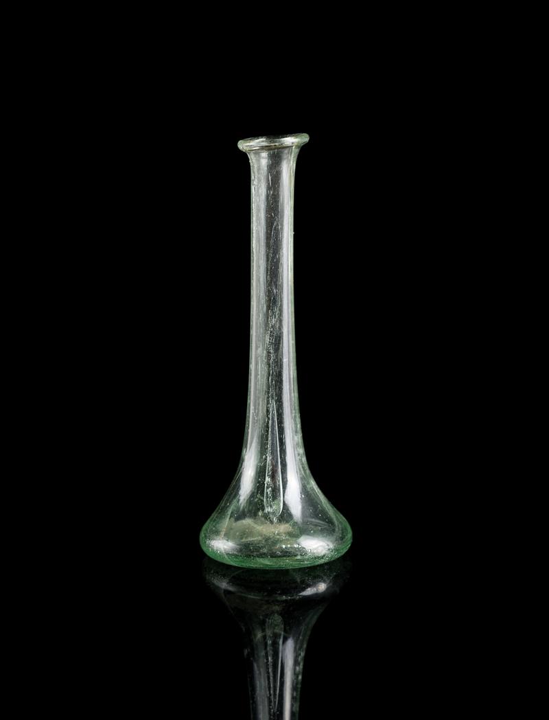 Roman glass unguent bottle
