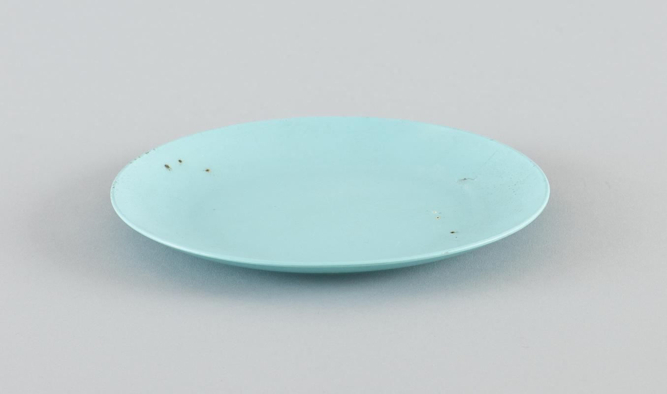 Pale blue &#039;Melmex&#039;  Gaydon side plate.