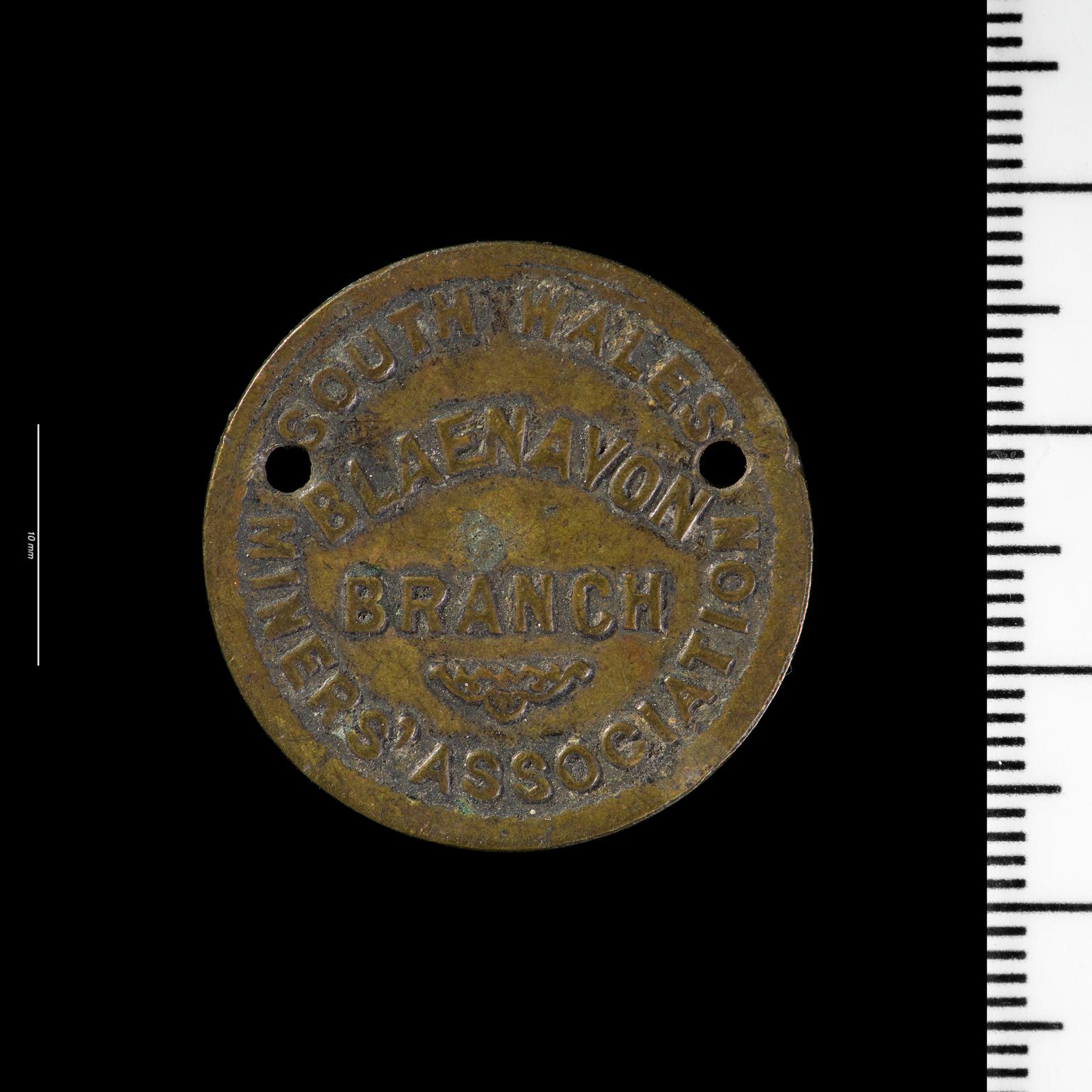 South Wales Miners' Association, token