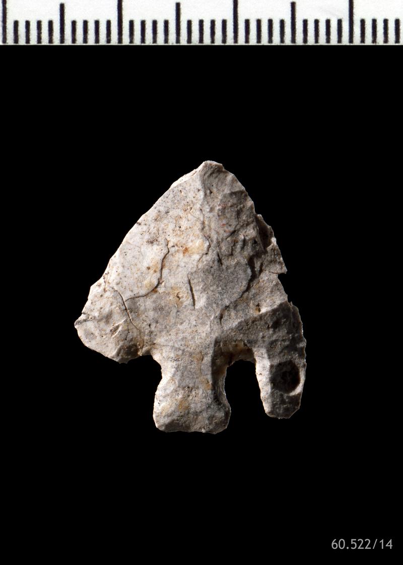 Early Bronze Age flint barbed and tanged arrowhead