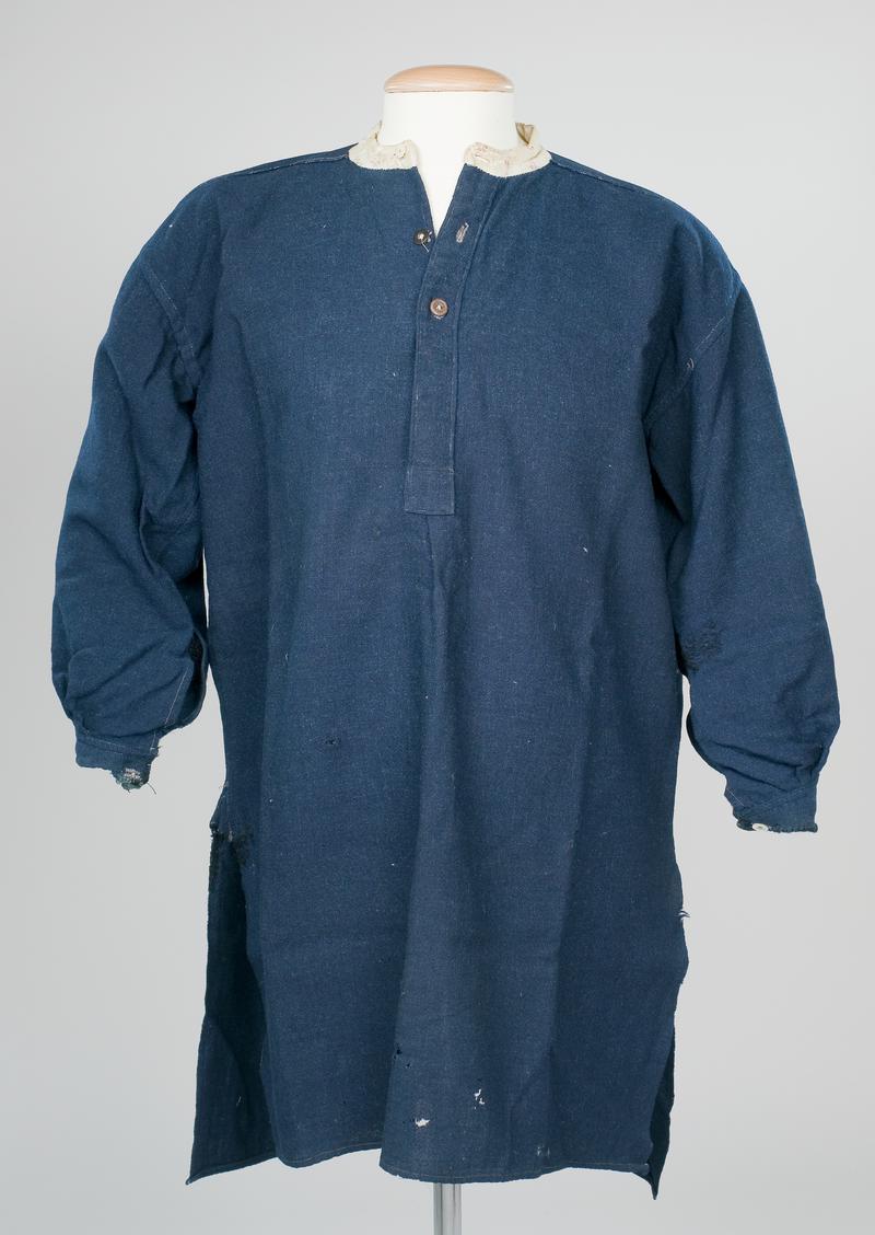 Miner&#039;s dark blue flannel shirt