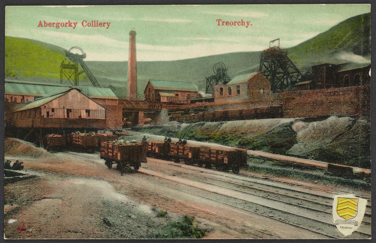 Abergorky Colliery, Treorchy  (postcard)