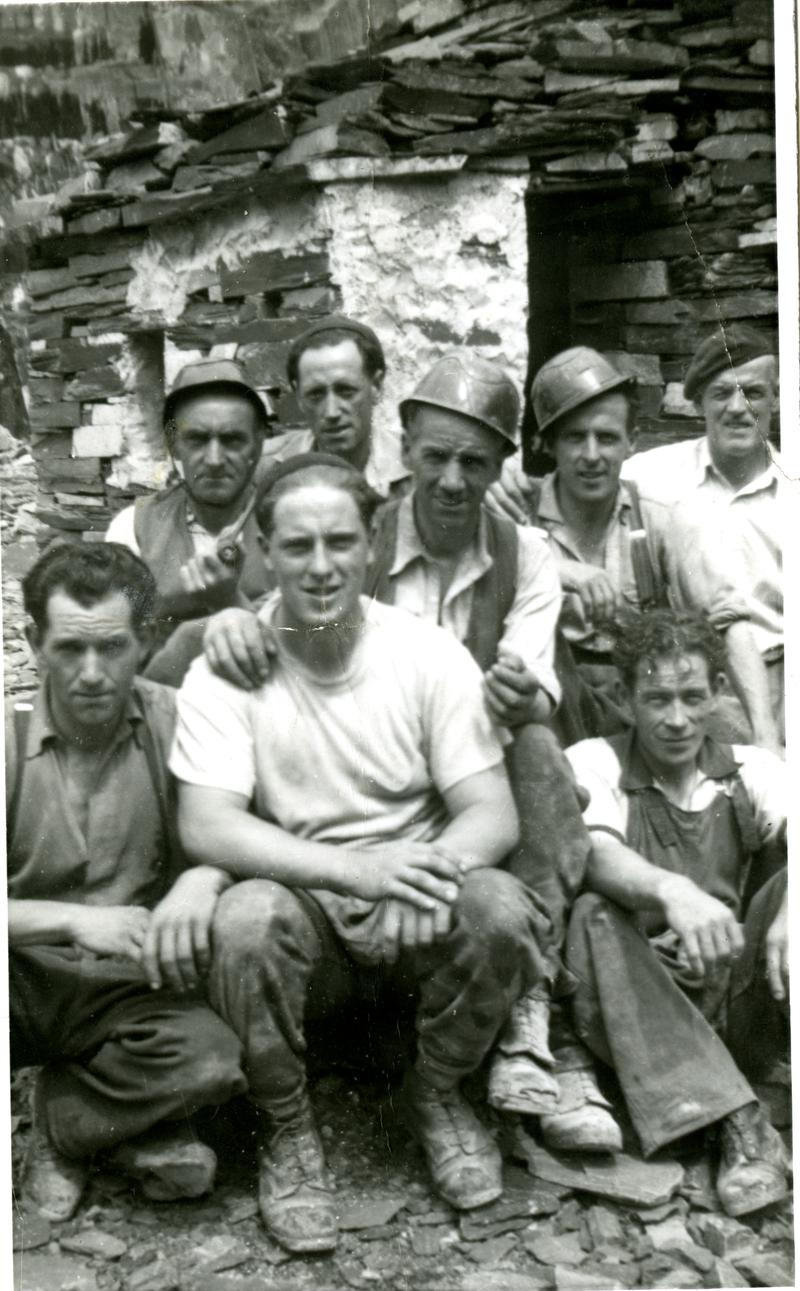 Workers at Dinorwig Quarry.