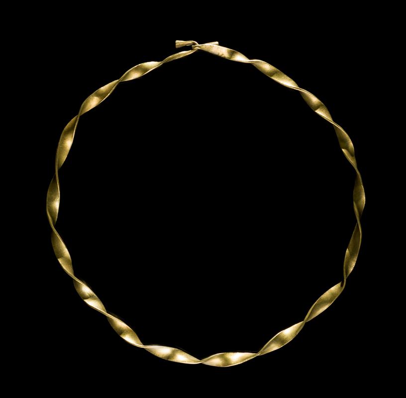 Middle Bronze Age gold ribbon torc