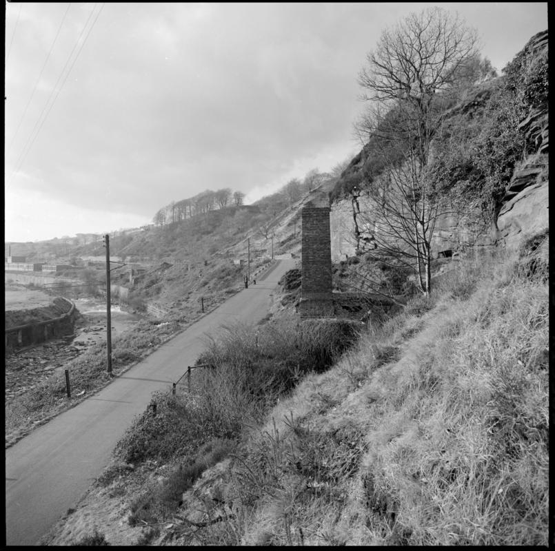Black and white film negative showing the No.2. level, Lewis Merthyr Colliery. &#039;No 2 Level&#039; is transcribed from original negative bag.