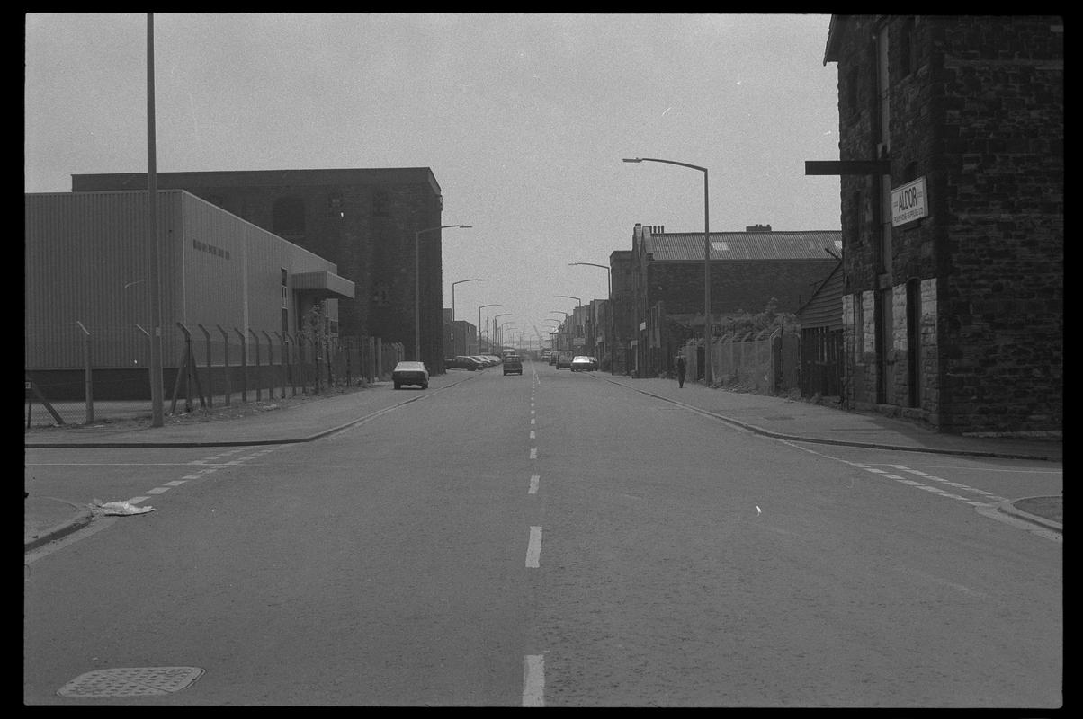 Collingdon Road looking south, at junction with Schooner Way.