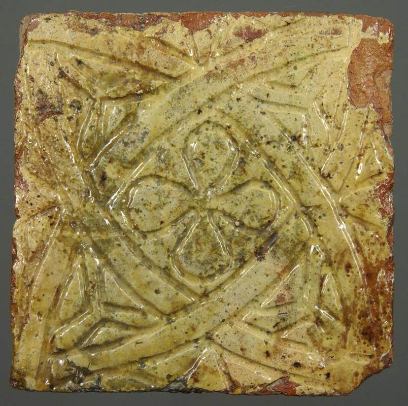 Medieval ceramic floor tile