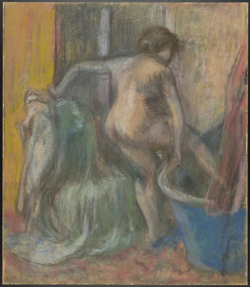 Woman at the bath