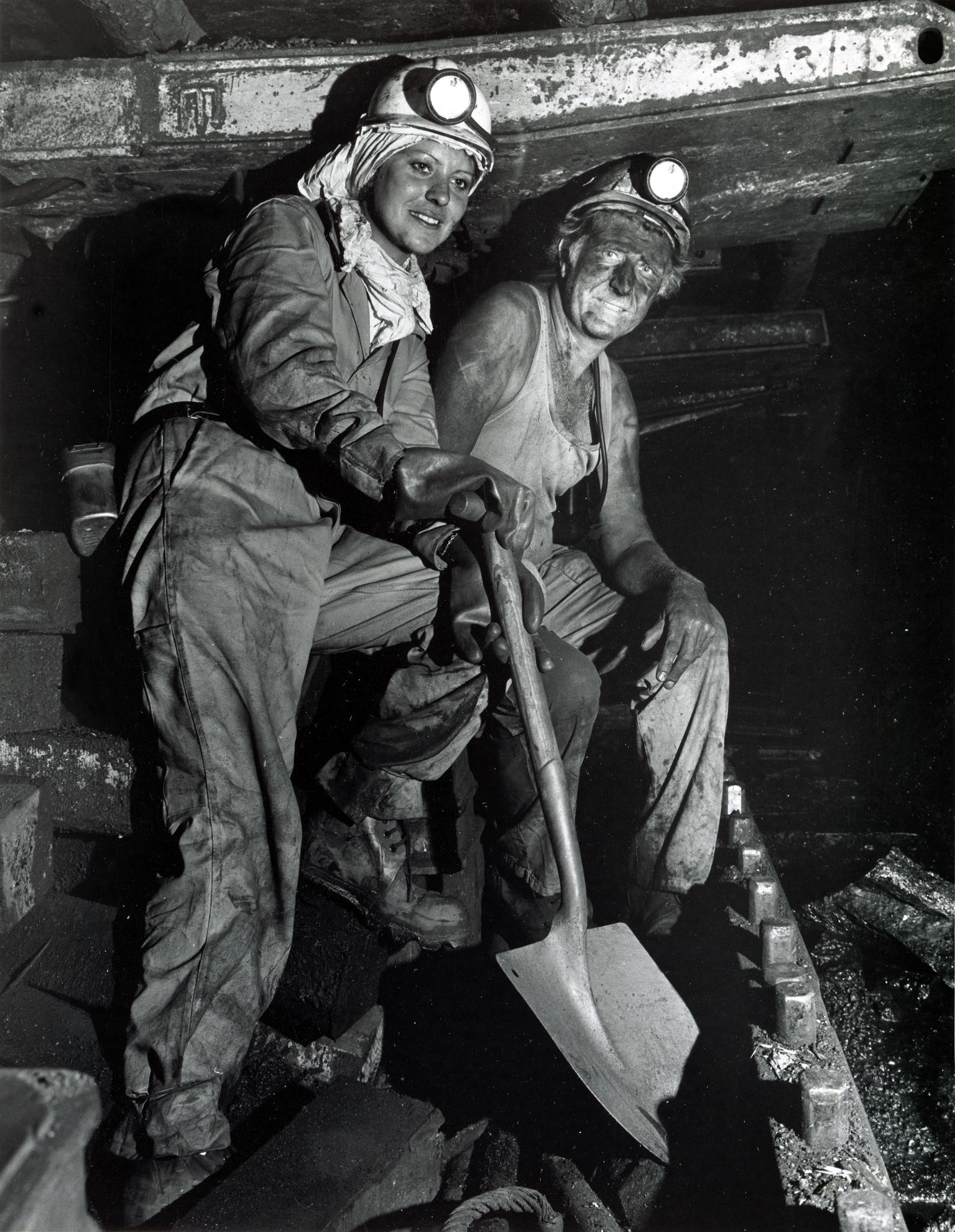 Coal Queen visiting Britannia Colliery, photograph