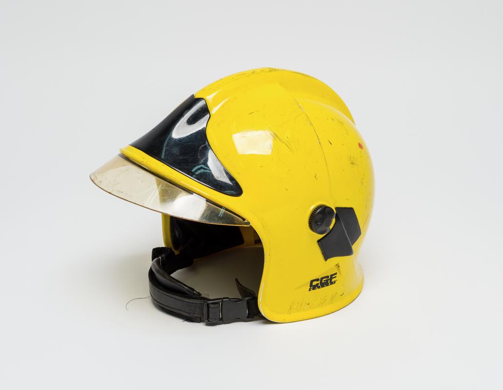 Firefighter&#039;s helmet. 2016.