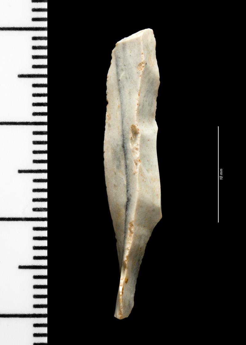 Upper Palaeolithic flint burin spall