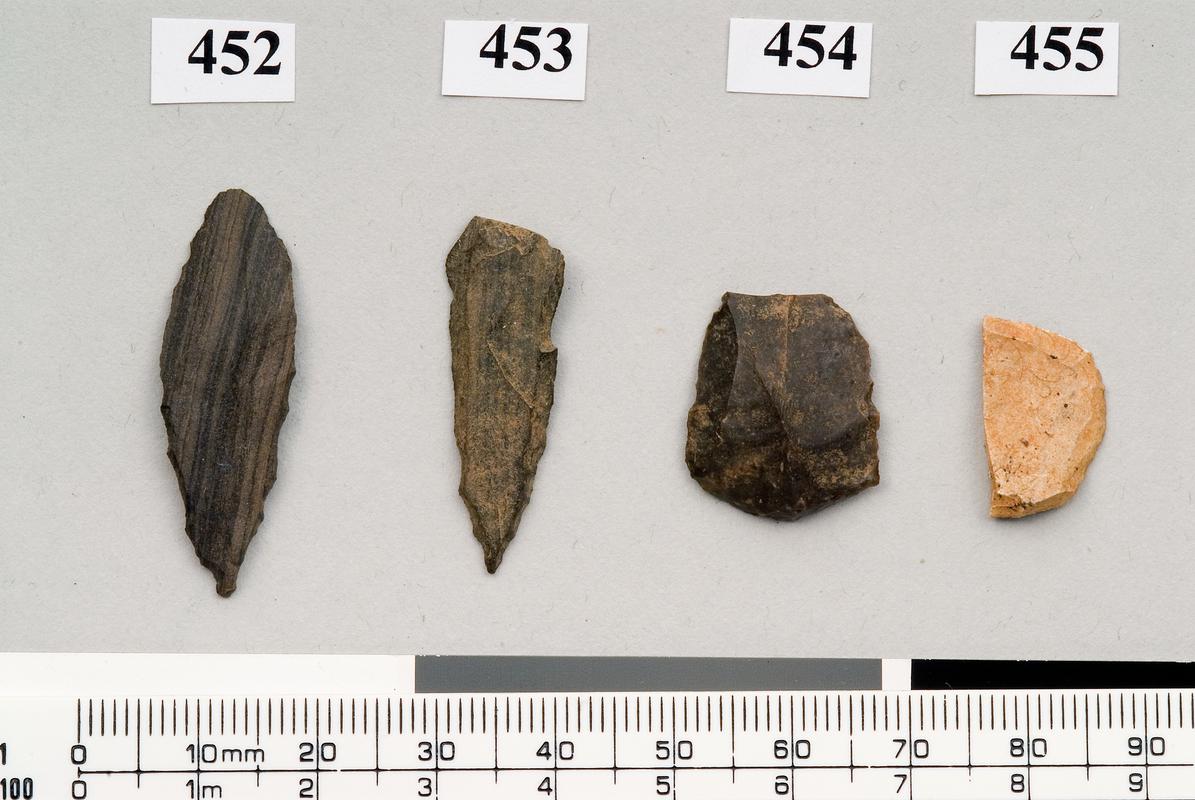 flint scraper, chert scraper,  chert awl