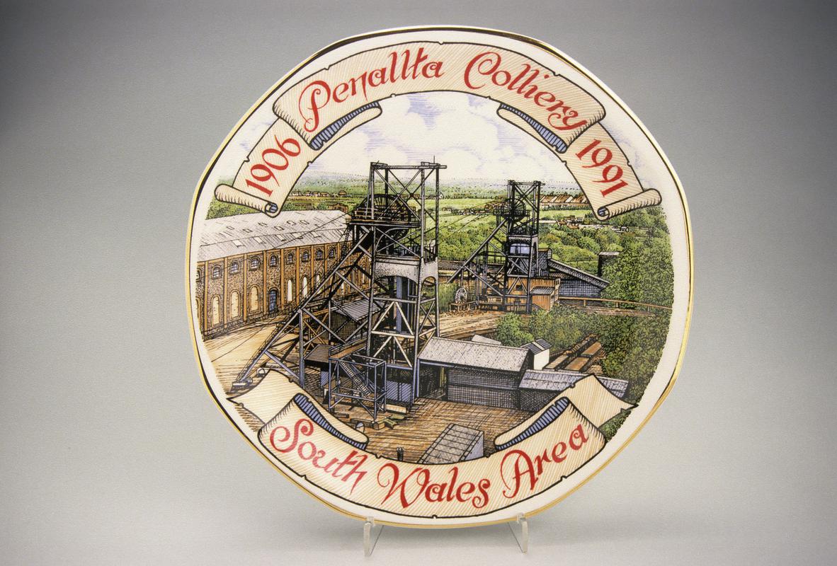 Commemorative Plate - &#039;Penallta Colliery 1906-1991&#039;