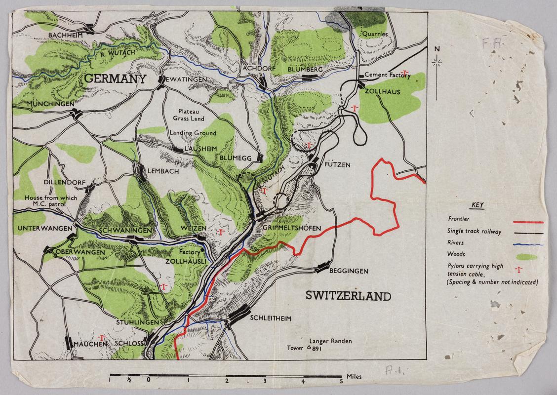 Map of Switzerland.