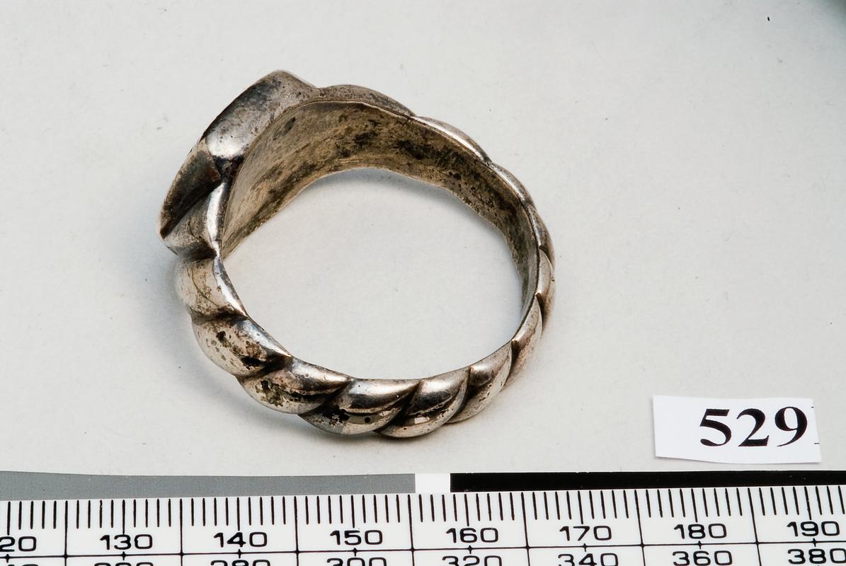 Medieval silver ring