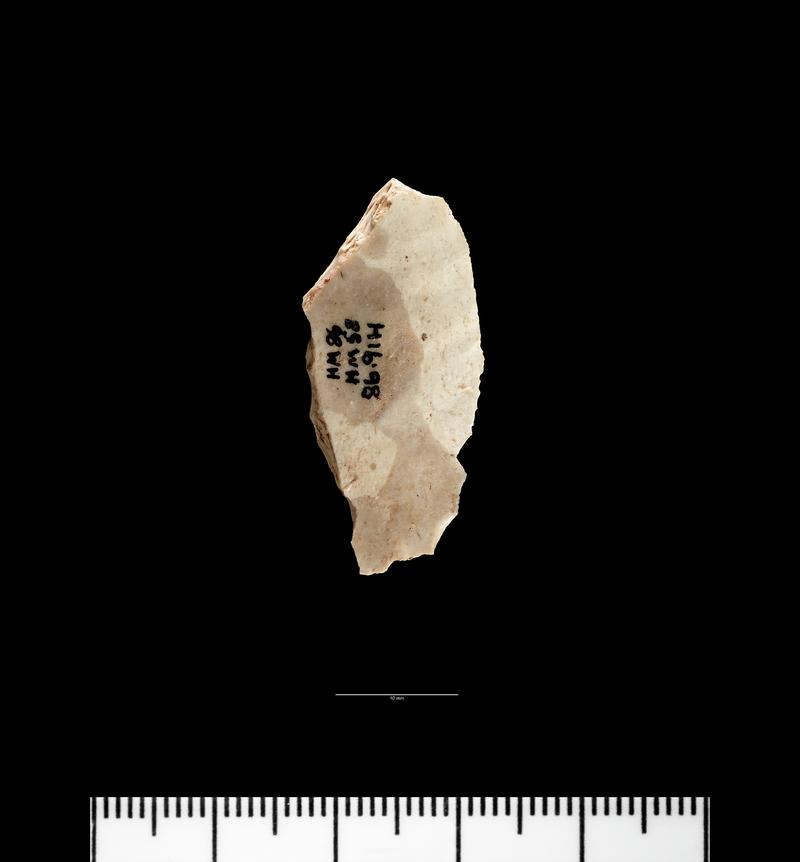 Upper Palaeolithic flint backed blade