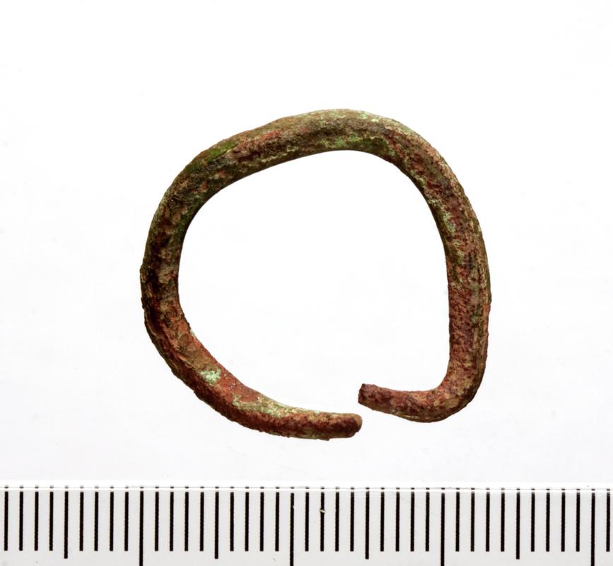 Early Medieval copper alloy ringed pin