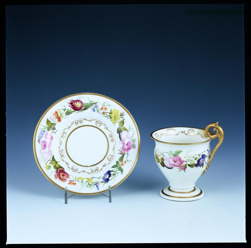 Cabinet cup &amp; saucer, c1816-25