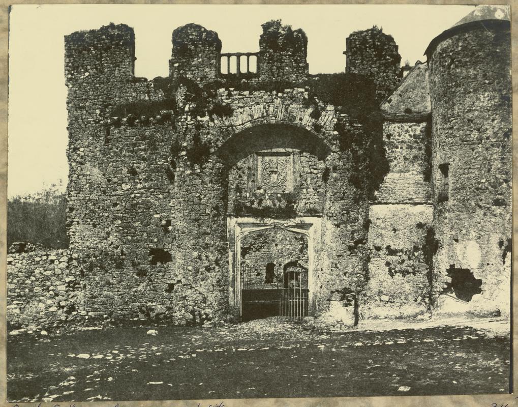 Oxwich Castle - Gateway on West Side (1855-1860)