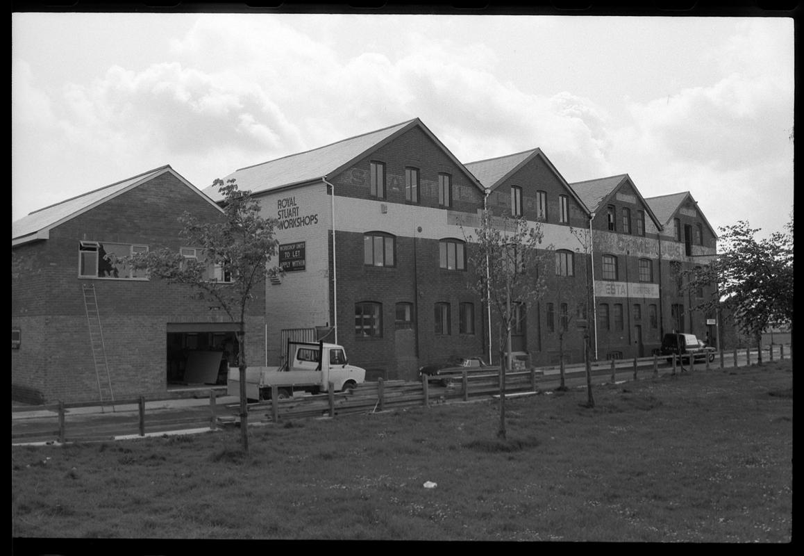 Royal Stuart Workshops, south of James Street.