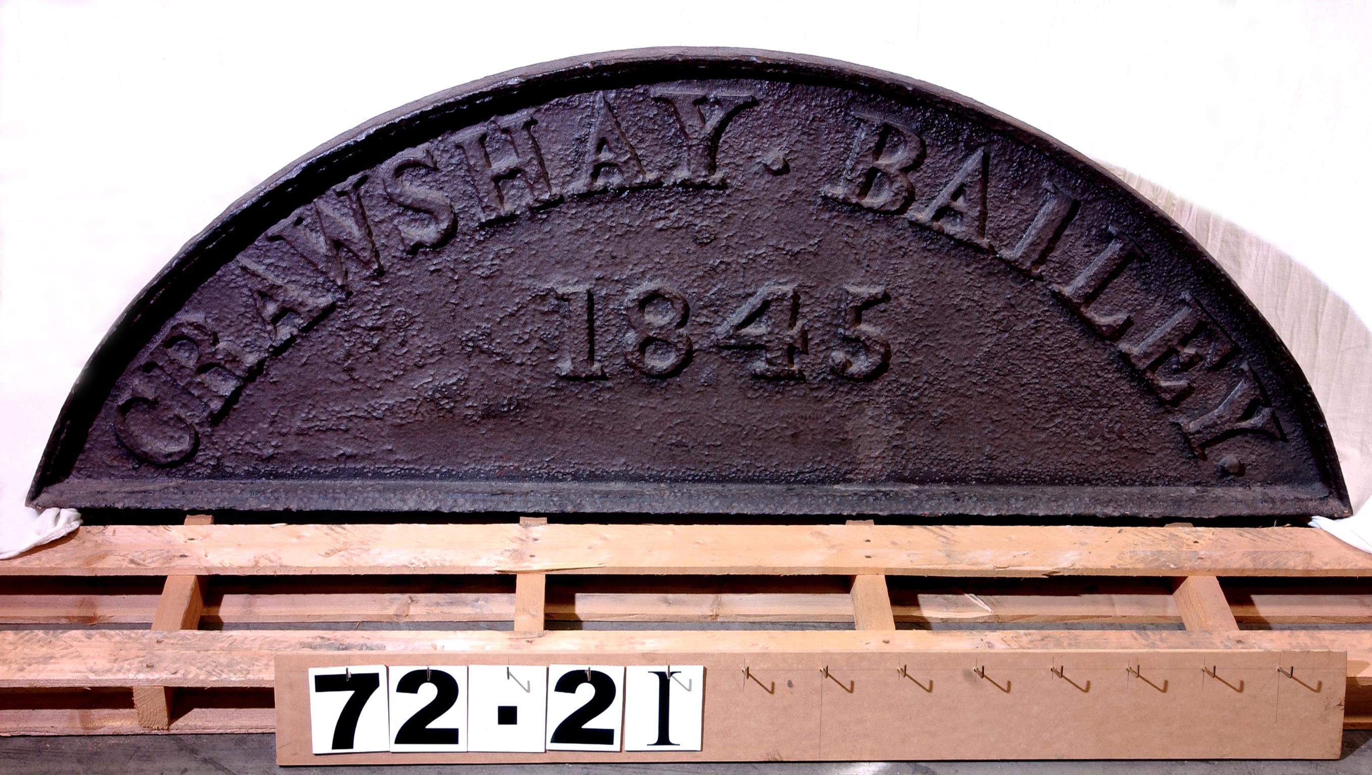 Crawshay Bailey 1845, plaque