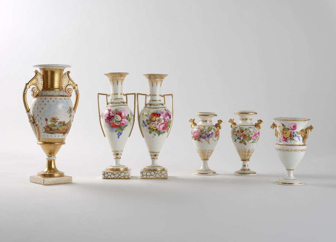six vases, 1816-1825